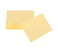 sourcing map 12 esponjas de soldadura rectangulares de 35 x 50 mm, punta de soldadura, repuesto de hierro para limpieza de soldador, 1 mm, grosor natural, 6 mm, grosor de absorción de agua