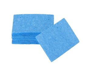 sourcing map 12 esponjas de soldadura rectangulares de 35 x 50 mm, punta de soldadura, repuesto de hierro para limpieza de soldador, 1,8 mm, grosor natural, 10 mm, grosor de absorción de agua