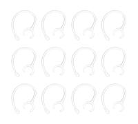 sourcing map 12 ganchos de repuesto para las orejas (10,5 mm, transparente) - Silicona suave universal pequeños clips antideslizantes de repuesto para auriculares Bluetooth de una sola oreja