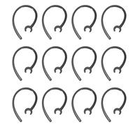 sourcing map 12 ganchos de repuesto para orejas (6 mm, negro) - Silicona suave universal pequeños clips antideslizantes de repuesto para auriculares Bluetooth de una sola oreja