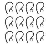 sourcing map 12 ganchos de repuesto para orejas (8 mm, negro) - Silicona suave universal pequeños clips antideslizantes de repuesto para auriculares Bluetooth de una sola oreja