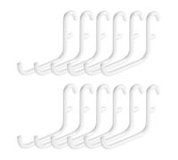 sourcing map 12 ganchos para tablero de clavijas, 2.4 x 2 pulgadas, ganchos de metal para colgar, agujero de 5 x 16 mm de largo, accesorios colgantes en forma de L, organizador de pared para el hogar