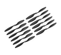 sourcing map 12 hélices 1045 RC con 2 paletas de 25,4 cm de diámetro de plástico para repuesto de cuadricóptero de aviones RC, color negro con 6 arandelas de plástico