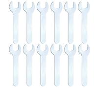 sourcing map 12 llaves de extremo abierto superfinas de 13 mm métricas de 87 mm de largo y 2 mm de grosor, ligeras llaves en forma de U para reparación de automóviles y montaje de muebles