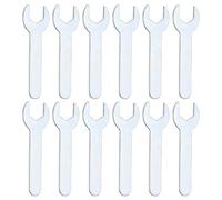 sourcing map 12 llaves de extremo abierto superfinas de 14 mm métricas de 70 mm de largo y 1,5 mm de grosor, ligeras llaves en forma de U para reparación de automóviles y montaje de muebles