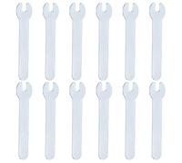 sourcing map 12 llaves de extremo abierto superfinas de 5 mm métricas de 66 mm de largo y 1,5 mm de grosor, ligeras llaves en forma de U, llaves de extremo único para reparación de automóviles y