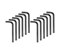 sourcing map 12 llaves hexagonales de 7/32 pulgadas 45# de acero en forma de L hexagonales SAE herramienta de reparación para reparación de bicicletas y motocicletas, color negro