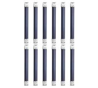 sourcing map 12 marcos flexibles internos de metal, 15 cm, marco de monedero, bisagras para cartera, bolsa, manualidades, costura, monederos, color plateado