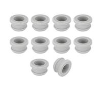 sourcing map 12 ojales de goma de 18 mm, agujero de identificación de 14 mm, ojal de goma de silicona, protección de cables para cableado automotriz, color gris