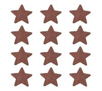 sourcing map 12 parches de lentejuelas para planchar de 9 x 9 cm, apliques bordados de estrella para ropa, bolsos, chaquetas, jeans, sombreros, accesorios, manualidades, color marrón