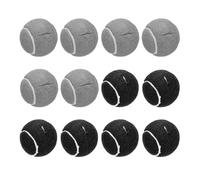 sourcing map 12 pelotas de tenis precortadas, universales precortadas, accesorios para patas de muebles y protección del suelo, gris/negro