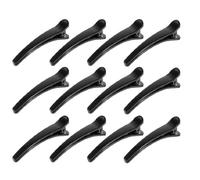 SOURCING MAP 12 Piezas Plástico Negro Púas Cocodrilo Dientes Arcos Pinzas De Pelo