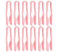 sourcing map 12 pinzas para tostadora, pinzas de cocina de 6 pulgadas, clip de ensalada de pan, abrazaderas de alimentos resistentes al calor para cocinar, hornear, barbacoa, herramientas de buffet