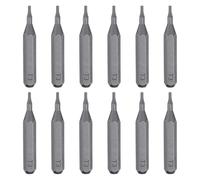 sourcing map 12 puntas de destornillador Torx T3 de 5/32 pulgadas, vástago hexagonal de 28 mm de longitud, estrella magnética de acero S2 de 6 puntos para reparación de precisión eléctrica