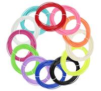 sourcing map 12 recambios de filamento ABS para impresora 3D, cada color 32.8 pies en total 394 pies 1.75 mm filamento de impresión para la mayoría de bolígrafos de impresión 3D