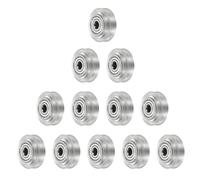 sourcing map 12 ruedas para impresora 3D con ranura en V POM, ruedas de pórtico sólidas de alta velocidad con polea de plástico 625zz rodamiento lineal para impresora 3D, máquina CNC, transparente, 5