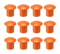 sourcing map 12 tapas de extremo de barra de refuerzo de hongos, tapa de seguridad de plástico para barras de refuerzo de 0.79 a 1.26 pulgadas para estacas de protección de construcción de edificios