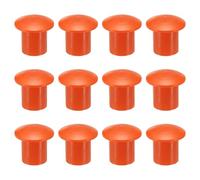 sourcing map 12 tapas de extremo de barra de refuerzo de hongos, tapa de seguridad de plástico para barras de refuerzo de 0.31 a 0.71 pulgadas para estacas de protección de construcción de edificios