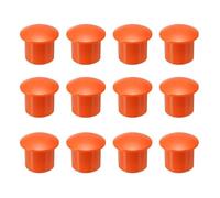 sourcing map 12 tapas de extremo de barra de refuerzo de hongos, tapa de seguridad de plástico para barras de refuerzo de 1.26 a 1.57 pulgadas para estacas de protección de construcción de edificios