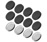 sourcing map 12 tapas para tarros de hojalata de colores con etiqueta para tarro de boca regular para fermentar encurtido y preparar comidas, congelar, conservar, color negro (86 mm)