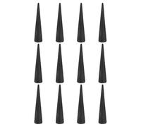 sourcing map 12 tapones cónicos de goma de silicona, tapones de goma sólida de alta temperatura de 1 mm a 6 mm, tapones de silicona para tapones de agujero, pulverización, revestimiento, protección de