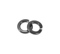 sourcing map 120 arandelas de bloqueo divididas M2.5, arandelas de bloqueo de resorte de acero al carbono de 2.72 mm de diámetro interior 4.3 mm de diámetro exterior 0.64 mm de grosor para tornillos