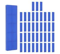 sourcing map 120 cuñas planas de plástico, 13/64 pulgadas para nivelación, bloques de acristalamiento de plástico para nivel de mejoras del hogar, cuña de inodoro de puerta, espaciadores de marco