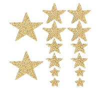 sourcing map 120 parches de estrella para planchar con diamantes de imitación para reparar ropa, sombreros, jeans, zapatos, decoración, color dorado