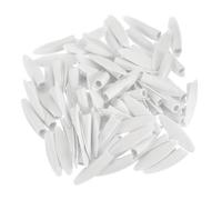 sourcing map 120 Piezas de Tapones de Agujero de Bolsillo de Plástico, Tapas de Agujero Inclinado de 9 mm para Accesorios, Blanco