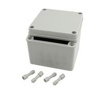 sourcing map 125mm x 125mm x 100mm IP65 Caja de Empalmes Conexiones a Prueba de Polvo de DIY Bricolaje Carcasa Gris