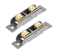 sourcing map 12mmx8mm Barraillos dobles correderas 2pcs puerta de la ventana de guillotina Polea Rueda
