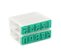 sourcing map 13 mm 0-9 dígitos Sello numérico combinado de caucho/plástico