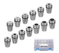 sourcing map 13 pinzas de resorte ER20 de 1 mm a 13 mm 65 Mn de acero de resorte de precisión para grabado CNC, herramienta de torno de fresado