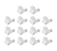 sourcing map 14 clips de acero para estante de gabinete, abrazadera de soporte de estante ajustable, pasadores de soporte de estante de metal, pieza de repuesto para estantes de metal y madera, color