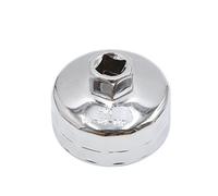 sourcing map 14 Estrías 64mm Dia Interior de Acero Inoxidable de Aceite Filtro de Vehículo Coche Llave Inglesa Herramienta Desmontaje