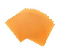 sourcing map 14 hojas de plástico de colores, película ámbar transparente, filtro de luz de gel de corrección de color, impermeable, hoja de 3.9 x 3.9 pulgadas para manualidades, iluminación LED
