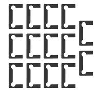 sourcing map 14 juntas de bisagra de vidrio, bisagras para puertas de ducha, bisagras de vidrio de plástico de 90 grados, junta de repuesto para puerta, armario, vitrina, puerta de armario, color