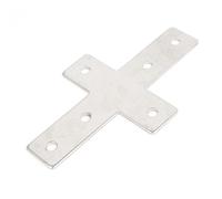 sourcing map 145 millimeter x85 millimeter Cruz en forma de placa plana para pared en ángulo