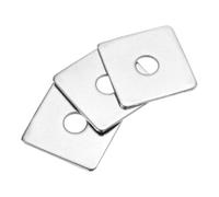 sourcing map 15 arandelas cuadradas M10 x 40 x 2 mm de acero inoxidable 304, juntas espaciadoras planas para cierre de hardware