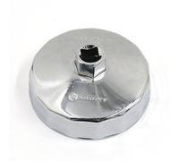 sourcing map 15 Estrías Llave de Filtro de Aceite 3,6" Diámetro Interno 1/2" Guía