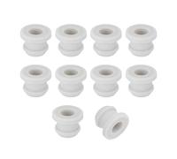 sourcing map 15 ojales de goma de 9 mm, agujero de identificación de 6,2 mm, ojales de goma de silicona negra para cableado, gris automotriz, gris