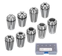 sourcing map 15 pinzas de resorte ER11 de 1 mm a 7 mm, 1/8 pulgadas, 1/4 pulgadas, 65 Mn, pinzas de enrutador de precisión de acero para grabado CNC, herramienta de torno de fresado