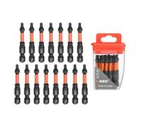 sourcing map 15 puntas de destornillador de cabeza cuadrada de 1/4 pulgadas con vástago hexagonal SQ1 cabeza magnética de 2 pulgadas de longitud S2 de acero para trabajos de reparación destornillador