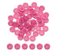 sourcing map 150 botones de costura (15/32 pulgadas) de resina de 11,5 mm, redondos, 4 agujeros, botón decorativo con parte trasera plana para manualidades, suéter, camisas, cárdigan, abrigos