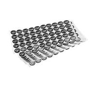sourcing map 151 a 200 Número Pegatinas Número Etiqueta Auto Adhesivo Marcado Pegatina Negro y Blanco para Clasificación, Paquete de 15