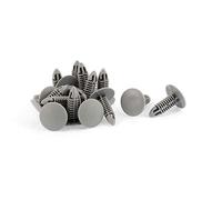 sourcing map 15Pcs Remaches Plásticos Gris Para Puerta Alfombrilla 6X6.5mm