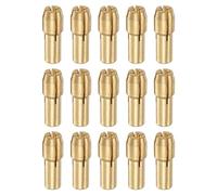 sourcing map 15uds 1,6mm Latón Taladro Mandriles Mini Eléctrico Amoladora Rápido Cambio Taladro Portataladros taladros Juegos para Giratorias Herramientas, 4,8mm Vástago Diámetro