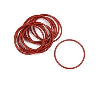 sourcing map 15uds 35mm X 1,5mm Arandelas Anillo de Sellado Juntas Tóricas de Goma NBR Resistentes al Calor Rojo