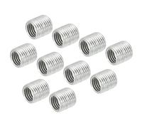 sourcing map 15uds Inserto de Tuercas Reductoras de Rosca 10mm Longitud