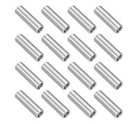 sourcing map 16 espaciadores de acero inoxidable 304 de 1/2 pulgadas de diámetro exterior x 5/16 pulgadas de diámetro interior x 1-9/16 pulgadas de longitud (12 x 8 x 40 mm) buje de separación de